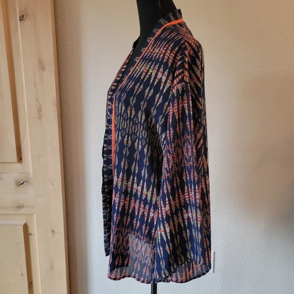 Evereve ALLISON JOY Kimono Cardigan Tribal Vibe Open Front - Picture 7 of 11